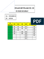 Jadwal Mengajar Semester Tahun Pelajaran 2021