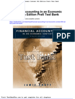 Full Download Financial Accounting in An Economic Context 8th Edition Pratt Test Bank