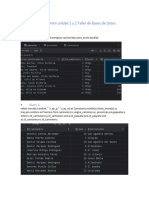 Querys Examen Unidad 1 y 2 Taller de Bases de Datos
