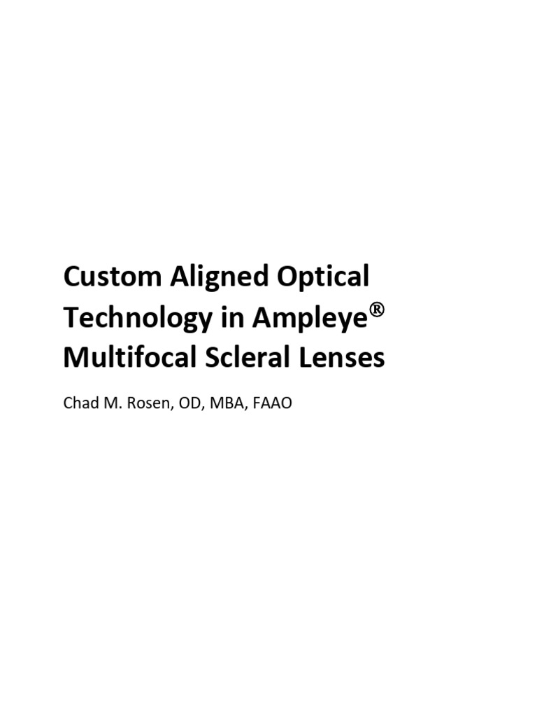 Custom Aligned AmplEye Optics White Paper | PDF