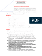 Plan de Gestion de Condiciones Operativas