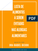 Lista de Alimentos A Serem Evitados Nas Alergias Alimentares