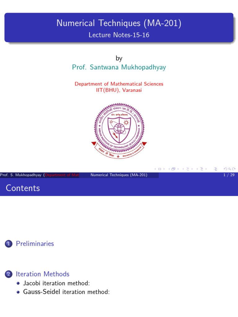 Numerical Techniques: Iteration Methods | PDF | Numerical Analysis ...