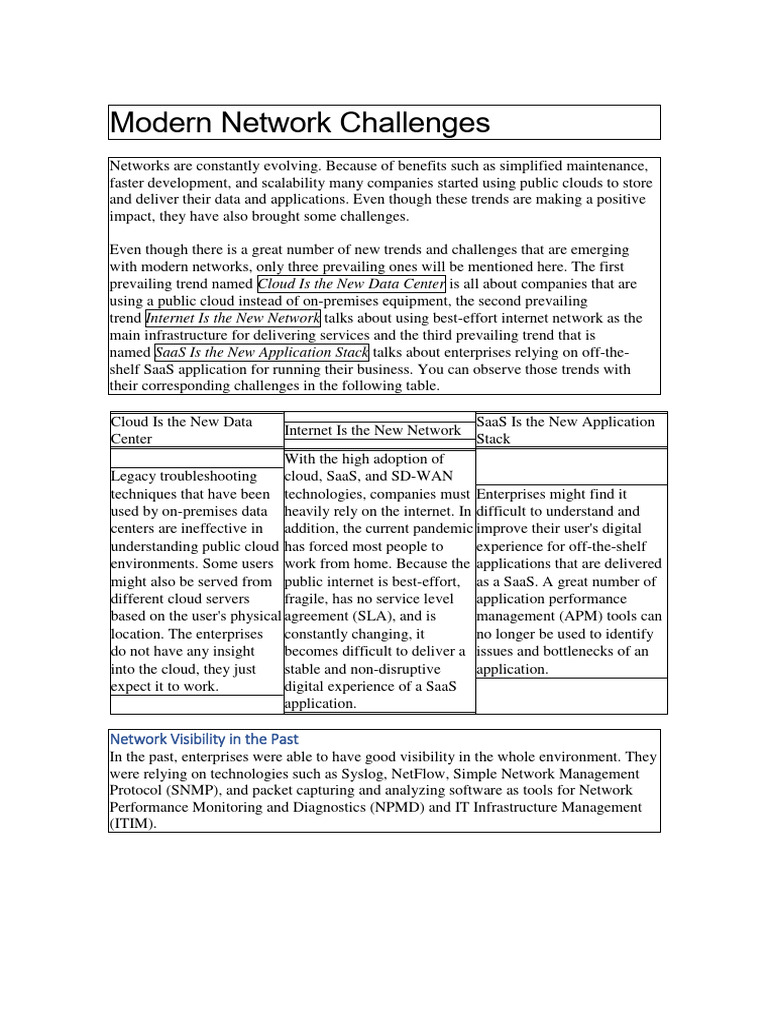 Evaluating Cisco ThousandEyes for DEM | PDF | Cloud Computing ...