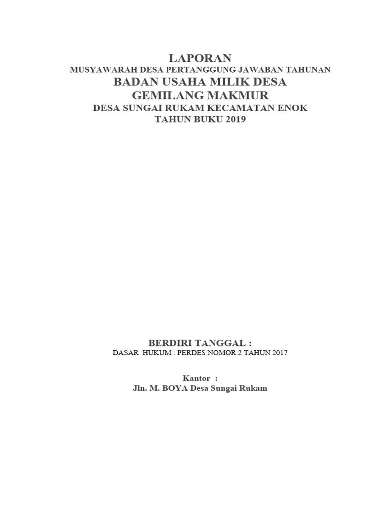 Contoh Laporan MDPT | PDF