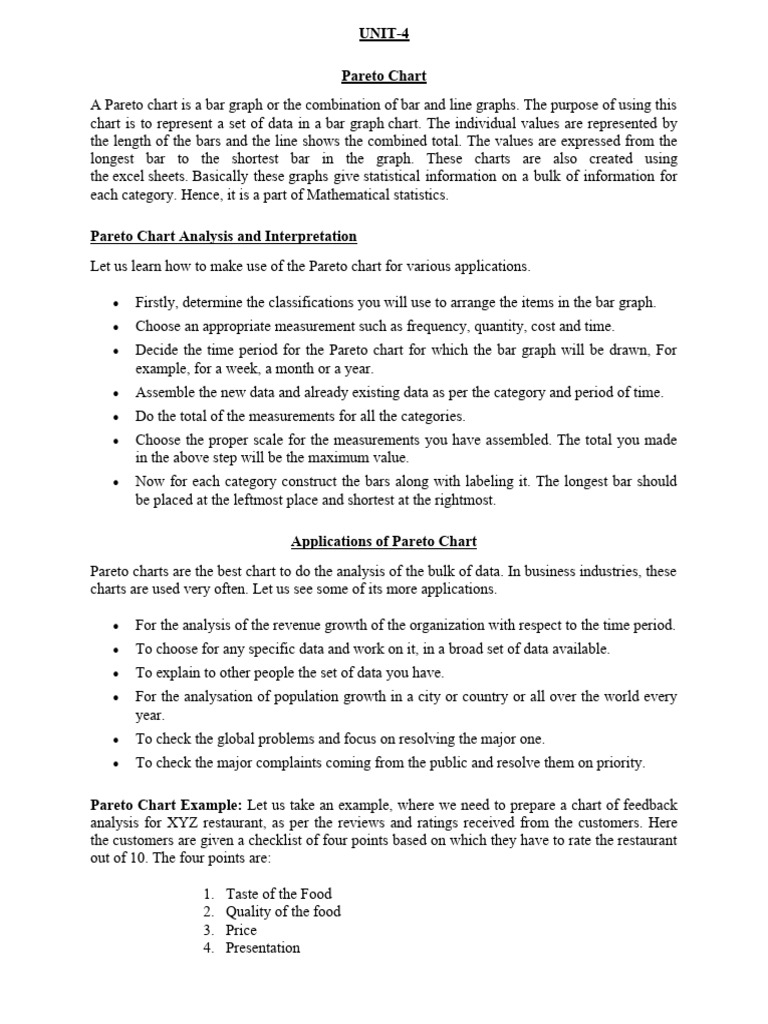 Pareto Chart PDF Audit Sampling (Statistics)