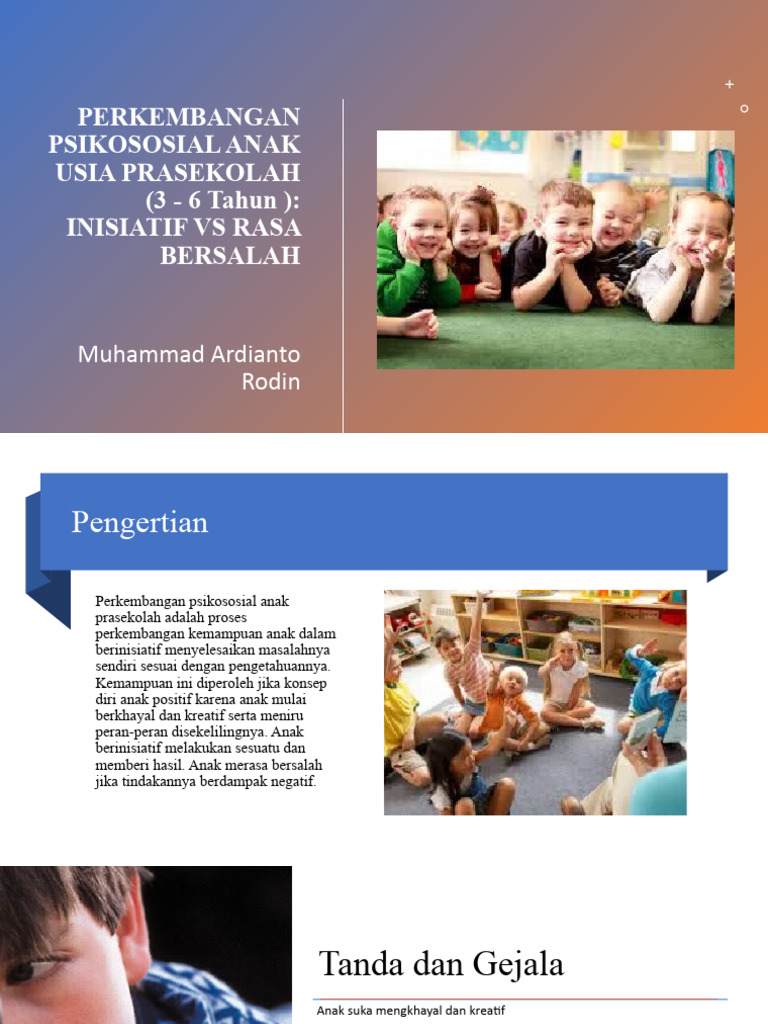 Perkembangan Psikososial Anak Prasekolah | PDF | Kesehatan Holistik