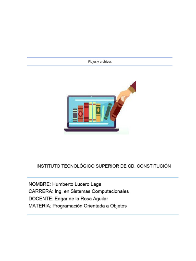 Flujos y Archivos en C++: Guía Esencial | PDF | Archivo de computadora ...
