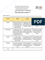 Rúbrica para Evaluar Examen Oral