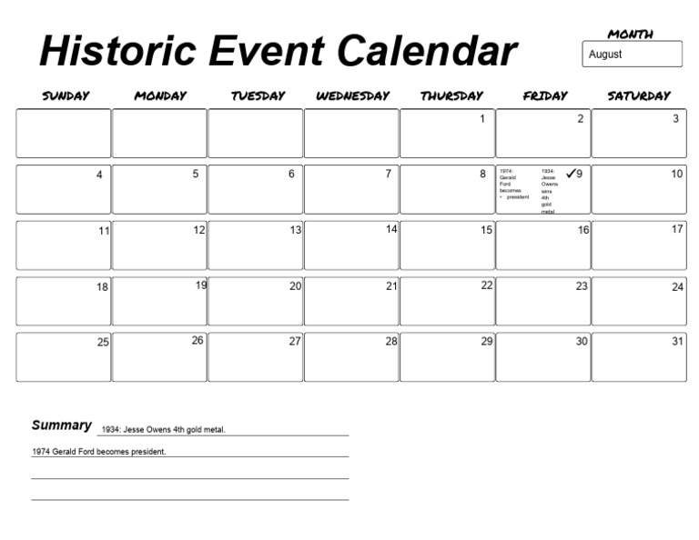 historic event student two PDF