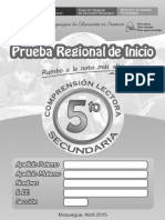 01 - Prueba Regional 2015 - 5to Secundaria - Comprension Lectora