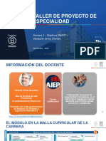 Taller de Proyecto de Especialidad - Semana 03