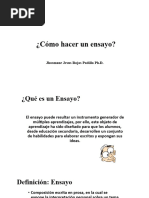 Como Hacer Un Ensayo