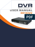 DVR H8104uv Manual