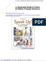 Full Download Speak Up An Illustrated Guide To Public Speaking 4th Edition Fraleigh Solutions Manual