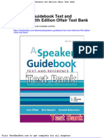 Full Download Speakers Guidebook Text and Reference 6th Edition Ohair Test Bank
