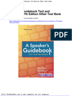 Full Download Speakers Guidebook Text and Reference 7th Edition Ohair Test Bank