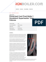 Pulverized Coal Fired Boiler - Persistent Superheater Tube Failures