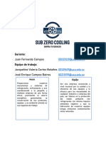 Proyecto de Refrigeración - Sub Zero Cooling