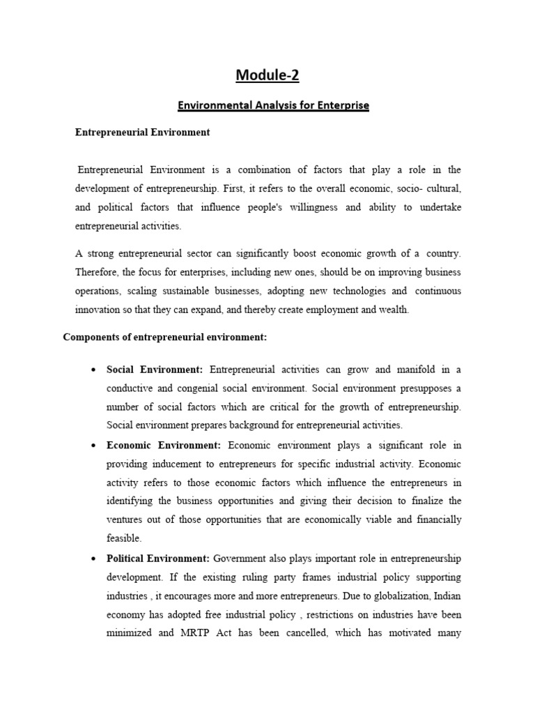 ED Note Module-2 | PDF | Entrepreneurship | Innovation