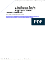 Full Download Spreadsheet Modeling and Decision Analysis A Practical Introduction To Business Analytics 8th Edition Ragsdale Test Bank