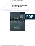 Full Download Staffing Organizations 7th Edition Heneman Solutions Manual