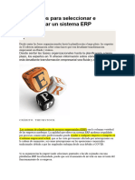 11 Consejos para Seleccionar e Implementar Un Sistema ERP