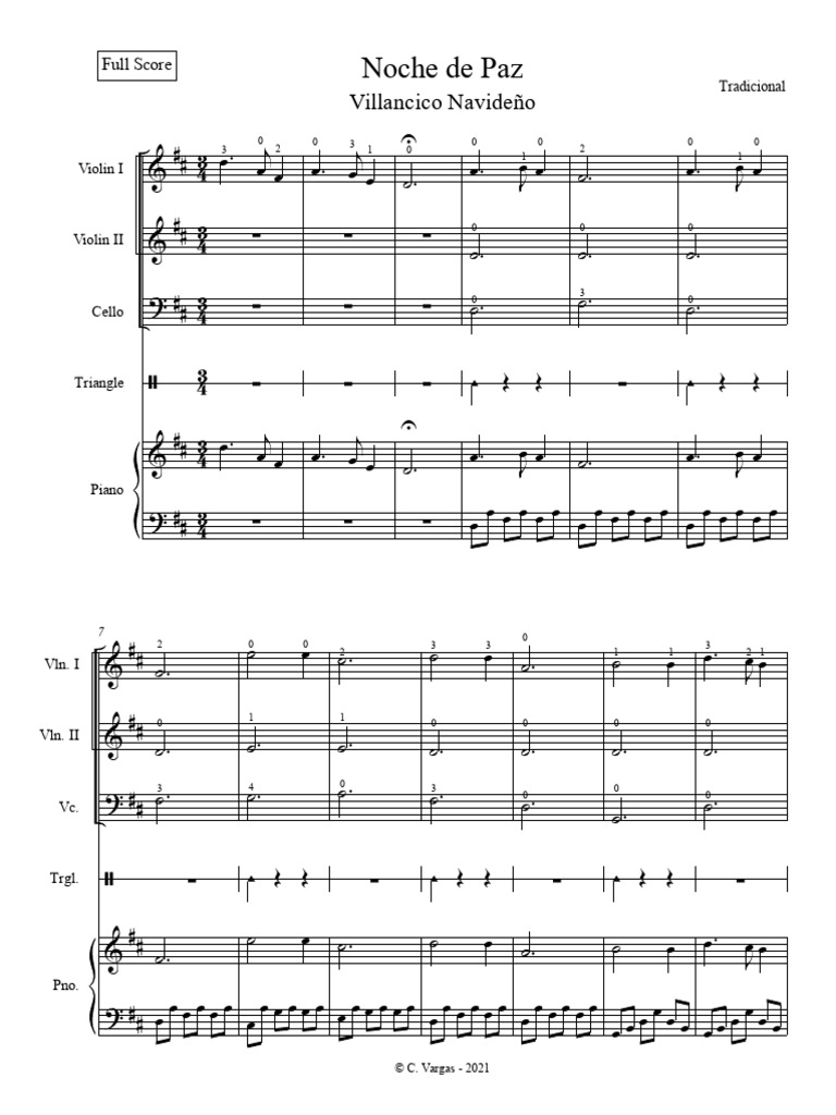 Noche de Paz - Score | PDF
