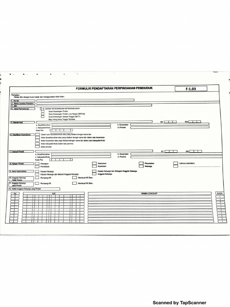 Formulir F1 03 Pdf