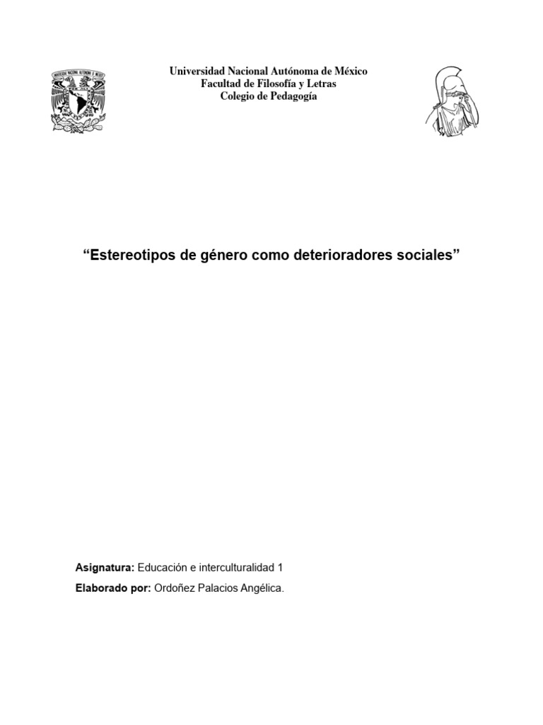Rompiendo Estereotipos de Género | PDF | Género | Estudios de género