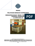 Modul C.310010.001.01 - MENGOPERASIKAN MESIN PEMOTONGAN (SAWING) KOMPONEN - 2019