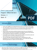 Solar Energy Case Study