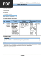 6° Grado - Actividad Del 03 de Octubre