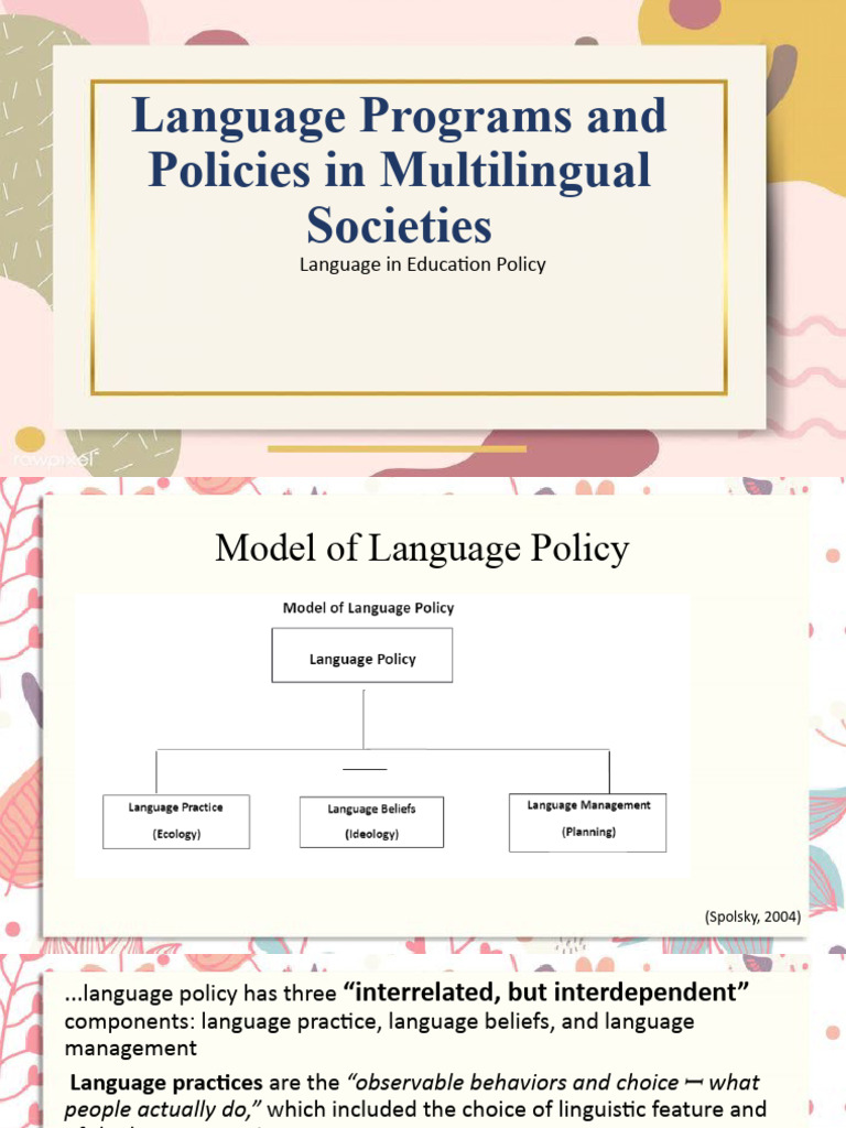Language Policies in Multilingual Education | PDF