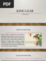 Role of Fool in King Lear