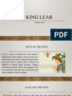 Role of Fool in King Lear