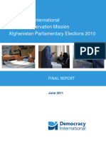 DI Afghanistan 2010 EOM Final Report - Web