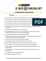 Off Page Seo Checklist
