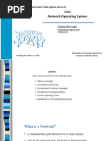 Network Opreating System Lecture2