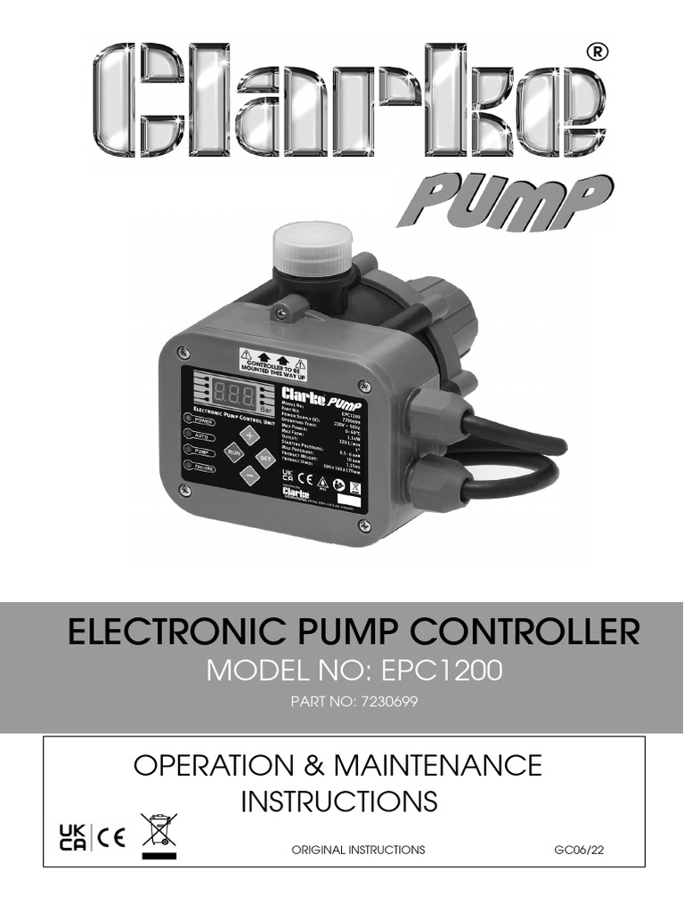 EPC1200_Electronic_Pump_Control_Unit PDF Ac Power Plugs And Sockets