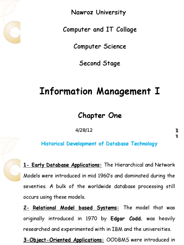 Database Technology Development Overview | PDF | Databases | Computer ...