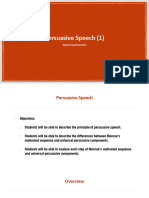 Persuasive Speech