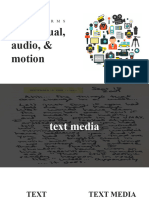 Text, Visual, Audio, Motion 1