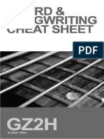 Guitar Chord Songwriting Cheat Sheet 2019