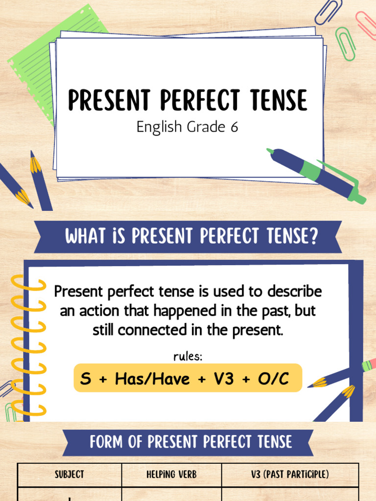 Present Perfect | PDF