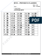 Ans Key - 11th