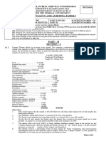 Accountancy & Auditing-I Subjective - 1