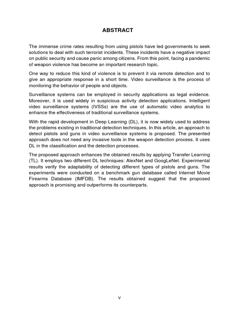 Deep Learning for Gun Detection | PDF | Closed Circuit Television ...