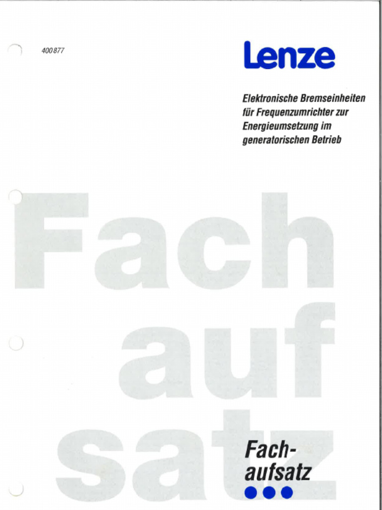 Lenze fach auf satz bremsen mit fu pdf