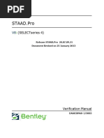 Staadpro V8i Verification Manual